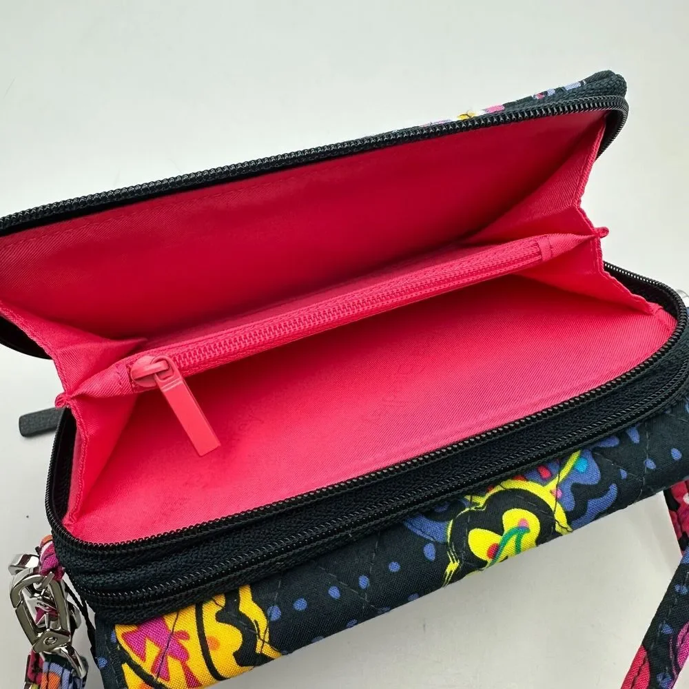 Vera Bradley RFID 3 in‎ 1 Wallet Crossbody Bag Wristlet Twilight Paisley NWT